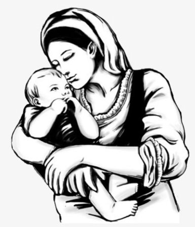 Женщина с ребенком Графика