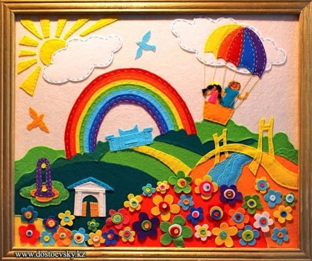 Аппликация на тему мир