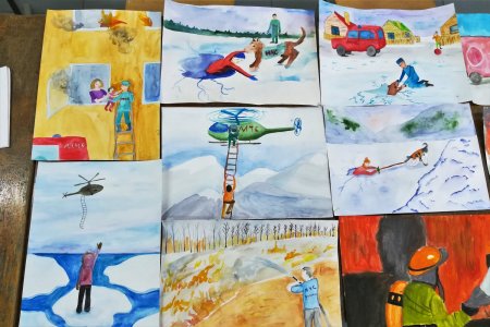Рисунок на тему пожар