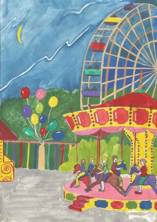 Парк рисунок