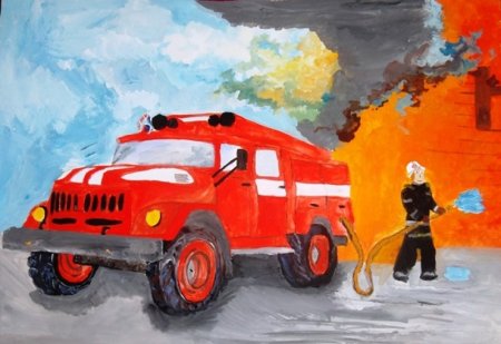 Пожар глазами детей