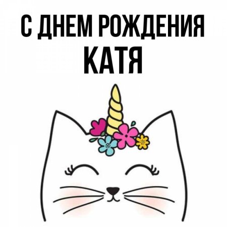 С днём рождения Катя прикольные