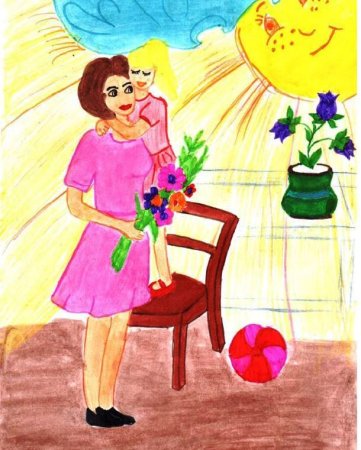 Плакат ко Дню матери