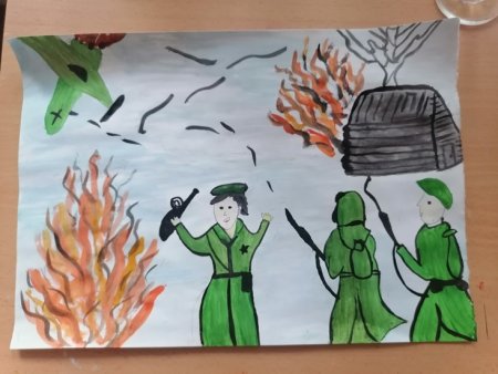 Рисунок ко Дню освобождения города