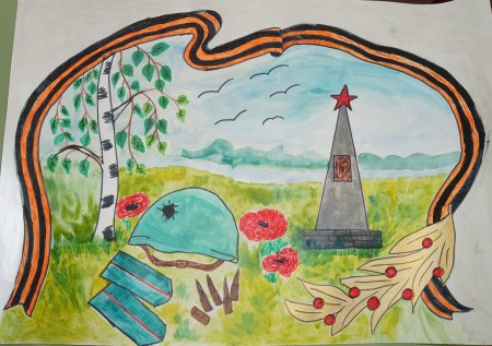 Рисунок Победы карандашом