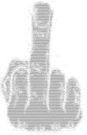 Картины из символов