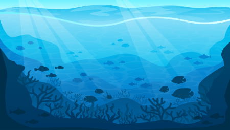 Морское дно вектор