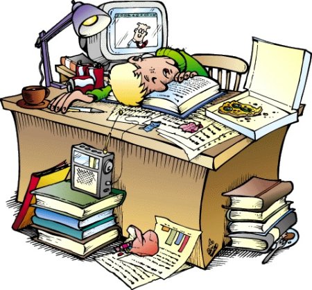 Студент рисунок смешной