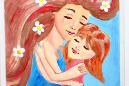 Мама и ребенок иллюстрация