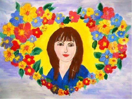 Рисунок на тему мама