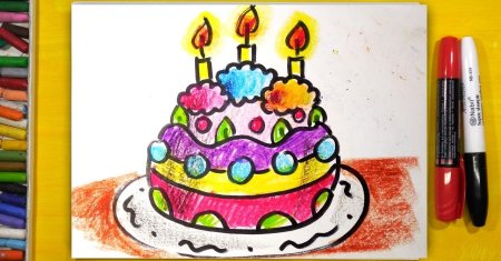 Рисование тортов с детьми