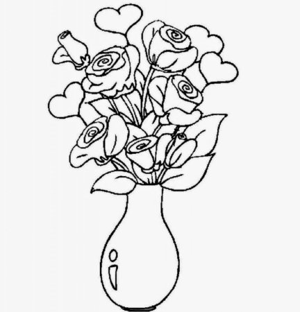 Цветы. Раскраска