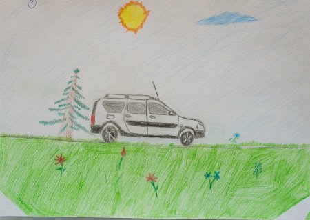 Детские рисунки автомобилей