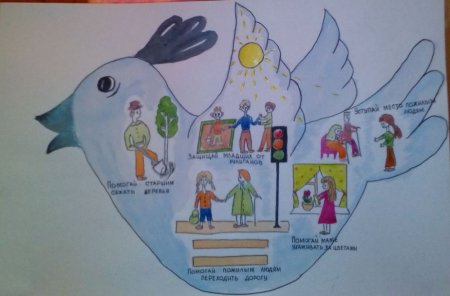 Рисунок на тему волонтеры