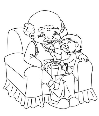 Дедушка рисунок