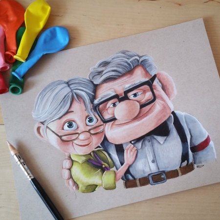 Старушка рисунок карандашом