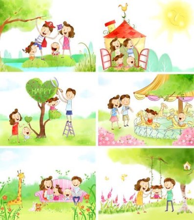 Коллаж увлечения моей семьи