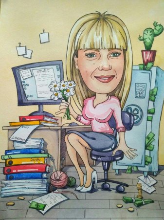 Бухгалтер карикатура