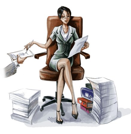 Шарж бухгалтер