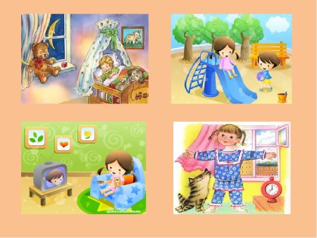 Части суток для детского сада