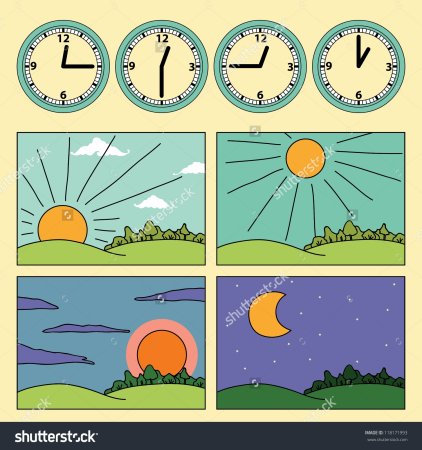 Утро, день, вечер, ночь