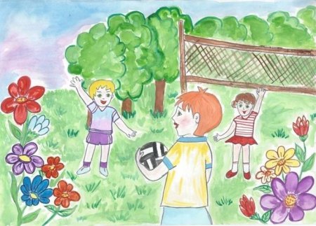 Рисунок на тему летние каникулы