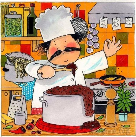Открытка повару с днем рождения