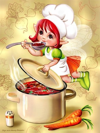 Повар раскраска для детей