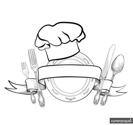 Раскраска повар