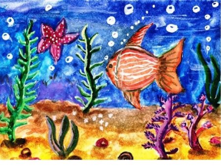 Рисование Морское дно