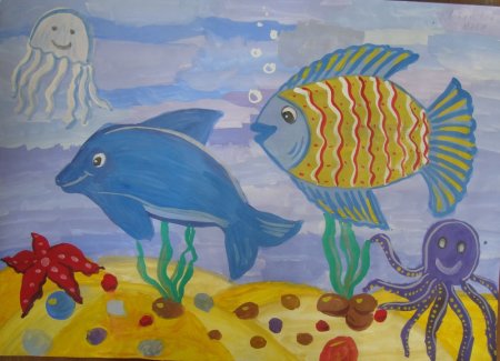 Рисование Морское дно