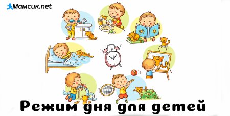 Распорядок дня рисунок