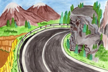 Рисунки к Дню дорожника
