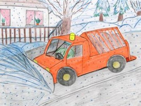 Рисунки к Дню дорожника