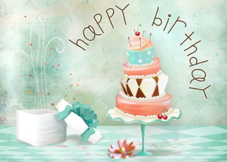 Стильное поздравление с днем рождения