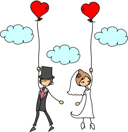 Свадьба рисунок