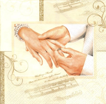 Свадебные салфетки для декупажа