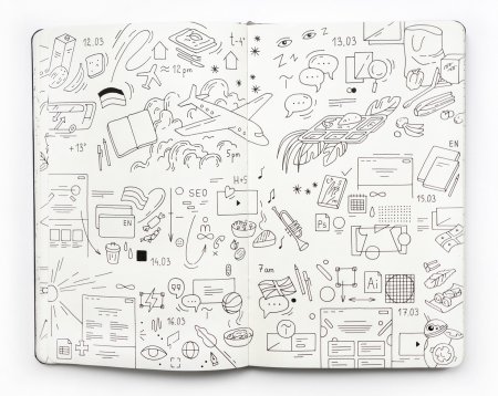 Армейские рисунки в тетради