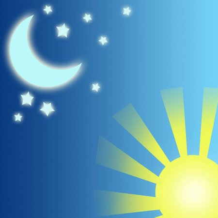 Солнышко и Луна для детей