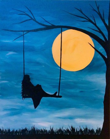 Закат рисунок