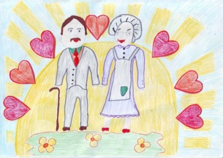 Рисунок на день пожилых людей