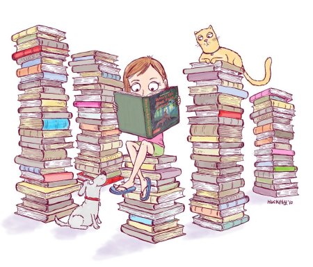 Красивый фон с книгами