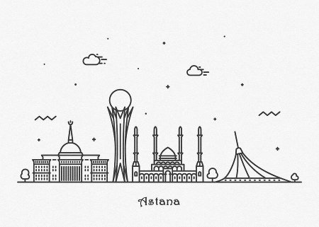 Байтерек рисунок для детей