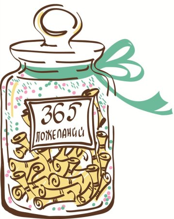 Наклейка на баночку с пожеланиями