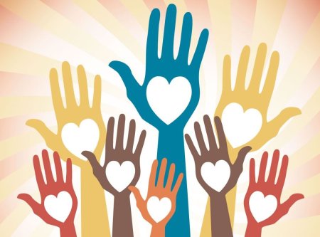 Фон для презентации волонтеры