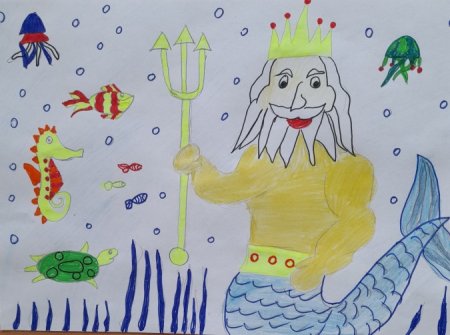 День Нептуна рисунок