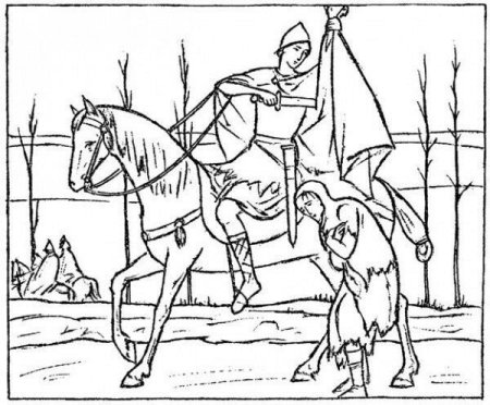 Святой Мартин раскраска