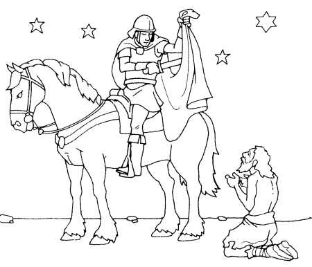 День Святого Мартина в Германии рисунок