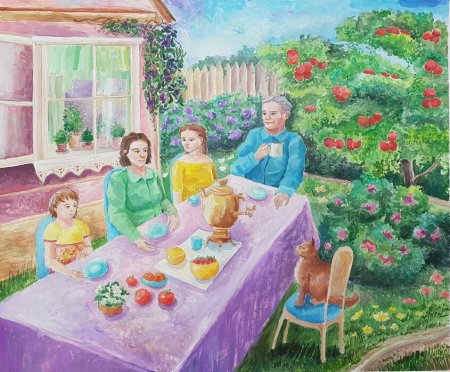 Композиция на тему моя семья