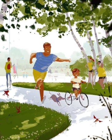 Семейные радости рисунок